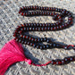 75 gram 99+9 Tasbih Rosary Islam Necklace for Yoga Meditation Indonesian Cherry Red Amber for Healing FR32