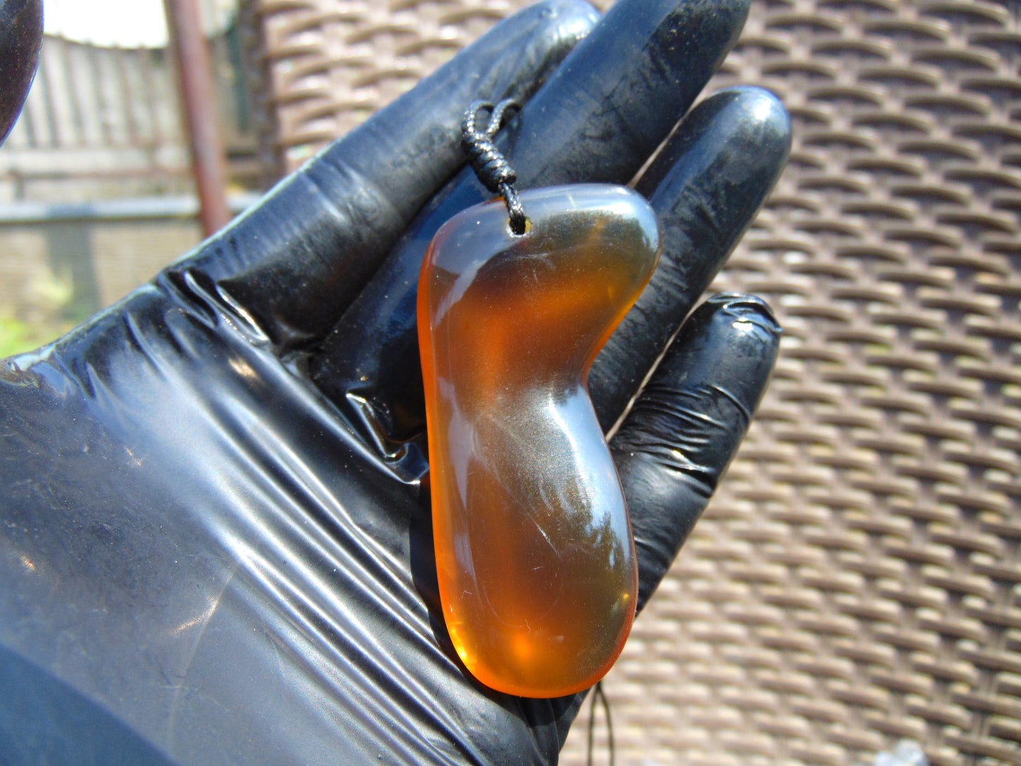 8 gram Pendant Indonesian Blue Amber for Healing PB52