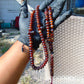 74 gram 99+9 Beads Tasbih Rosary Islam Necklace for Yoga Meditation Indonesian Yellow Red Amber for Healing MR12