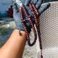 74 gram 99+9 Beads Tasbih Rosary Islam Necklace for Yoga Meditation Indonesian Yellow Red Amber for Healing MR12
