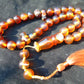 73 gr Hand Tasbih 33+3 Beads 15 mm Indonesian Cherry Red Amber for Healing no. 1