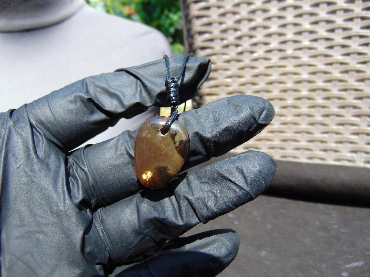 1 gr Pendant Indonesian orange Amber for Healing A540