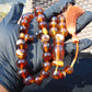 73 gr Hand Tasbih 33+3 Beads 15 mm Indonesian Cherry Red Amber for Healing no. 1