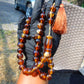 73 gr Hand Tasbih 33+3 Beads 15 mm Indonesian Cherry Red Amber for Healing no. 1