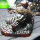 357 gram Dragon carving 7x3.5x3.1"  Indonesian Dark Green Amber