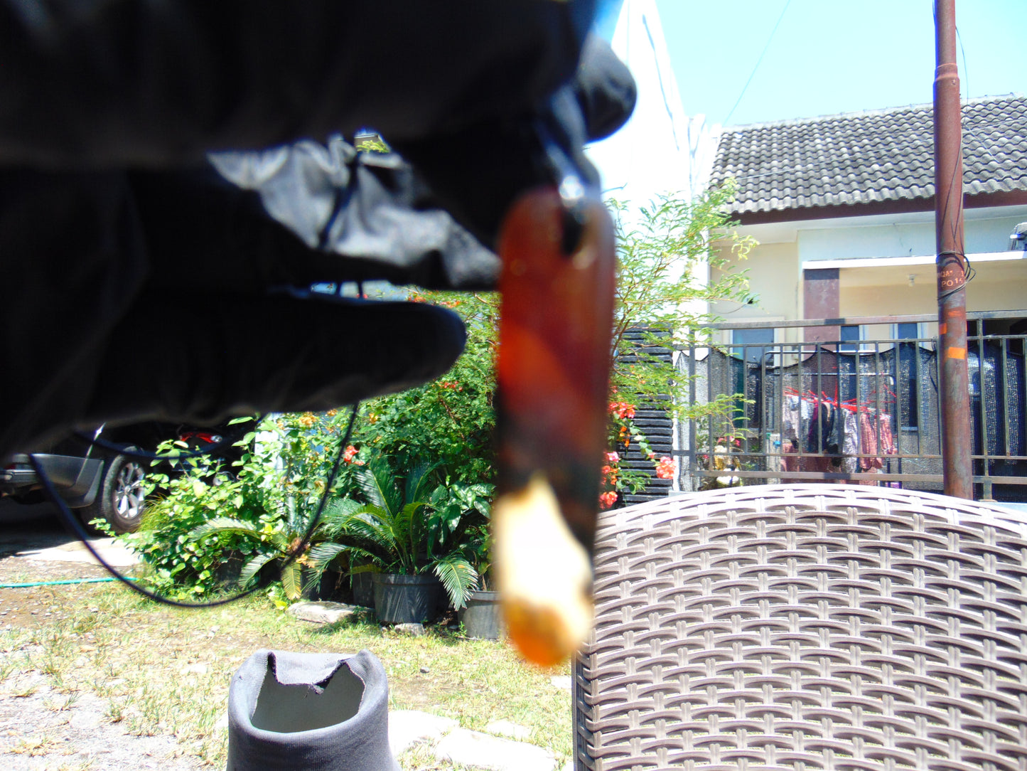 2 gr Pendant Indonesian blue Amber for Healing A578