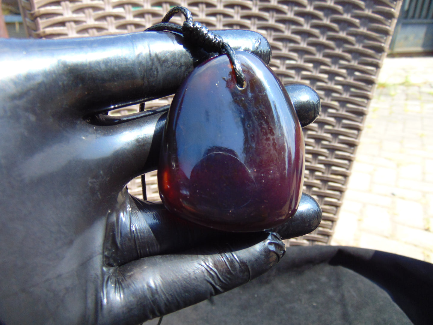 29 gram Pendant Indonesian Red Amber for Healing 26y246