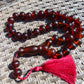 110 gr Big Tasbih Mesbah Rosary 33+2 Beads 18 mm Indonesian Cherry Red Amber for Healing Collection TB17i13