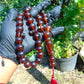 110 gr Big Tasbih Mesbah Rosary 33+2 Beads 18 mm Indonesian Cherry Red Amber for Healing Collection TB17i13