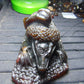 357 gram Dragon carving 7x3.5x3.1"  Indonesian Dark Green Amber