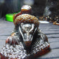 357 gram Dragon carving 7x3.5x3.1"  Indonesian Dark Green Amber