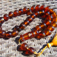 102 gr Big Tasbih Mesbah Rosary 33+2 Beads 18 mm Indonesian Yellow Red Amber for Healing Collection TB17i17