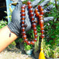 102 gr Big Tasbih Mesbah Rosary 33+2 Beads 18 mm Indonesian Cherry Red Amber for Healing Collection TB17i12