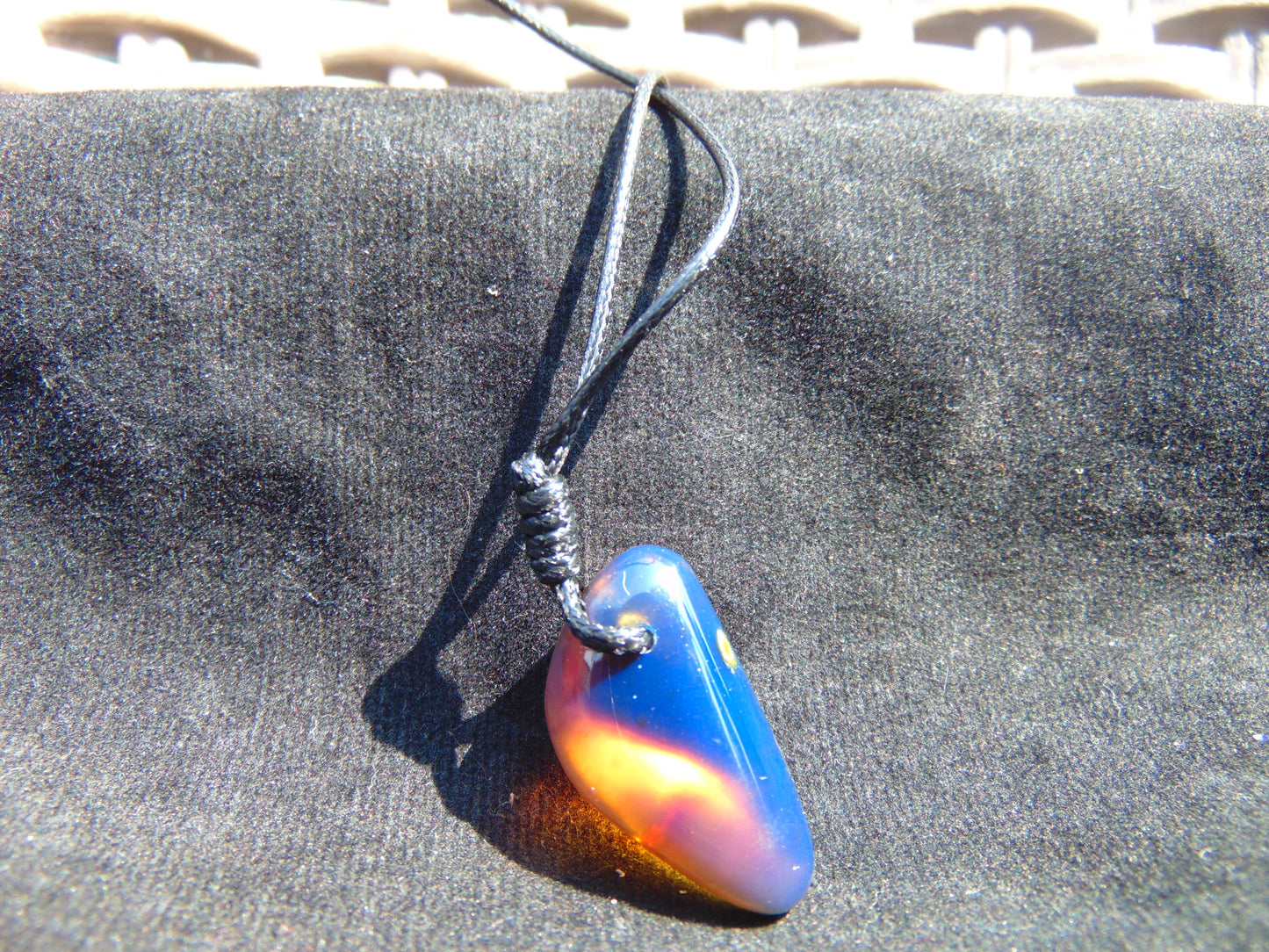 2.4 gram Pendant Indonesian AAA Blue Amber for Healing 26n47