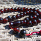 102 gr Big Tasbih Mesbah Rosary 33+2 Beads 18 mm Indonesian Cherry Red Amber for Healing Collection TB17i15