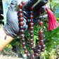 102 gr Big Tasbih Mesbah Rosary 33+2 Beads 18 mm Indonesian Cherry Red Amber for Healing Collection TB17i15