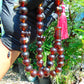 106 gr BIG Tasbih 36 Beads Mesbah Rosary Indonesian Red Amber for Healing TB17i8