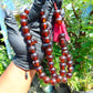 108 gr Big Tasbih Mesbah Rosary 33+2 Beads 18 mm Indonesian Yellow Red Amber for Healing Collection TB17i7