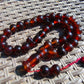 103 gr Big Tasbih Mesbah Rosary 33+2 Beads 18 mm Indonesian Cherry Red Amber for Healing Collection TB17i11