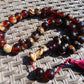 101 gr BIG Tasbih 33+3 Beads Mesbah Rosary Indonesian Red WHite Amber for Healing TB17i5