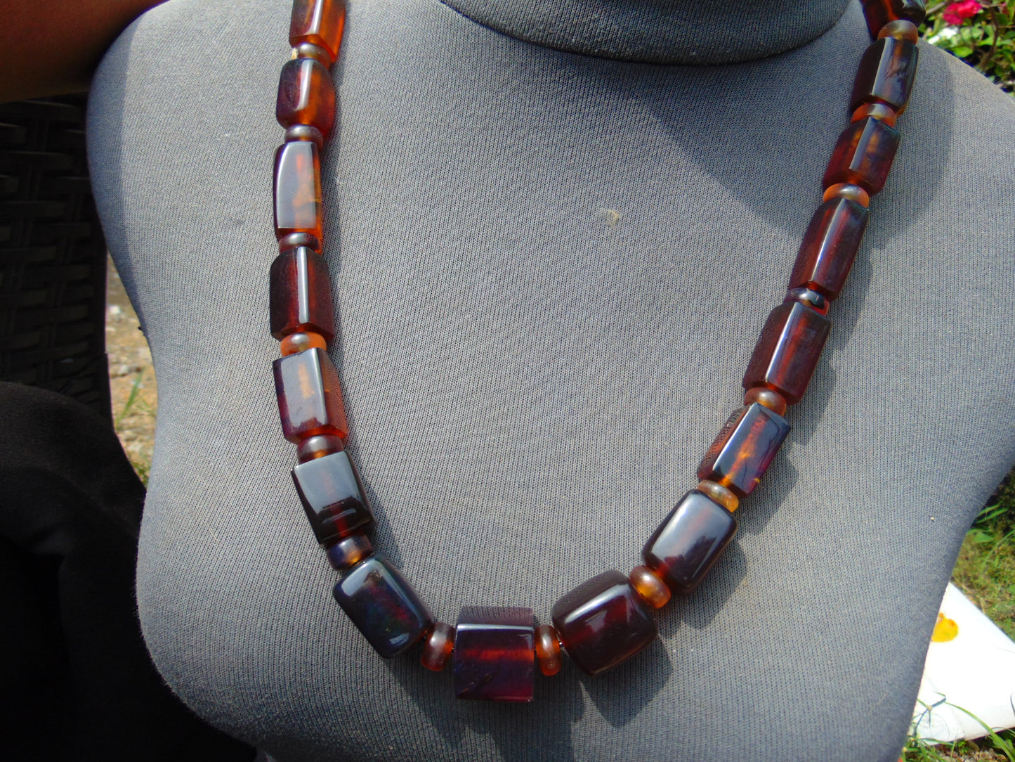87 gram Small Beads Combination Necklace Indonesian Amber for Healing NE51