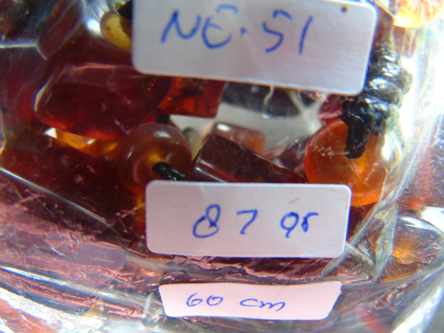 87 gram Small Beads Combination Necklace Indonesian Amber for Healing NE51
