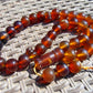 142 gr BIG Tasbih 33+3 Beads Mesbah Rosary Indonesian Yellow Red Amber for Healing FR31