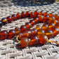142 gr BIG Tasbih 33+3 Beads Mesbah Rosary Indonesian Yellow Red Amber for Healing FR31