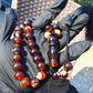48 gr Tasbih Mesbah Rosary 33+2 Beads 15 mm Indonesian White Amber for Healing 26NR1