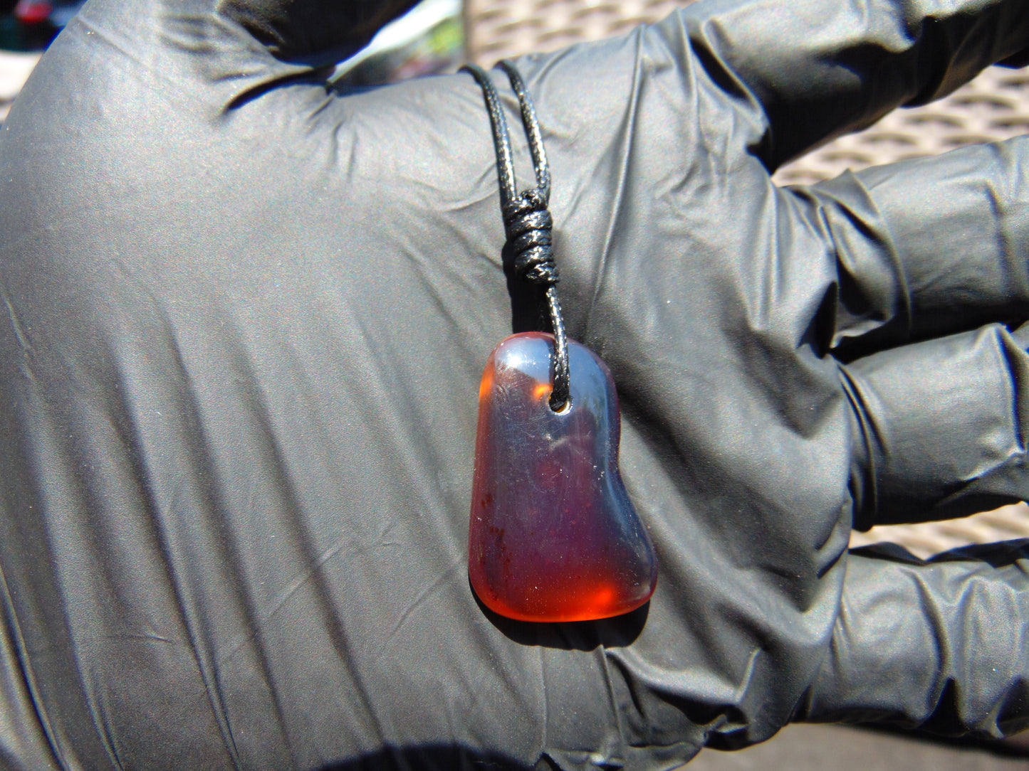 3 gr Pendant Indonesian blue Amber for Healing Y223