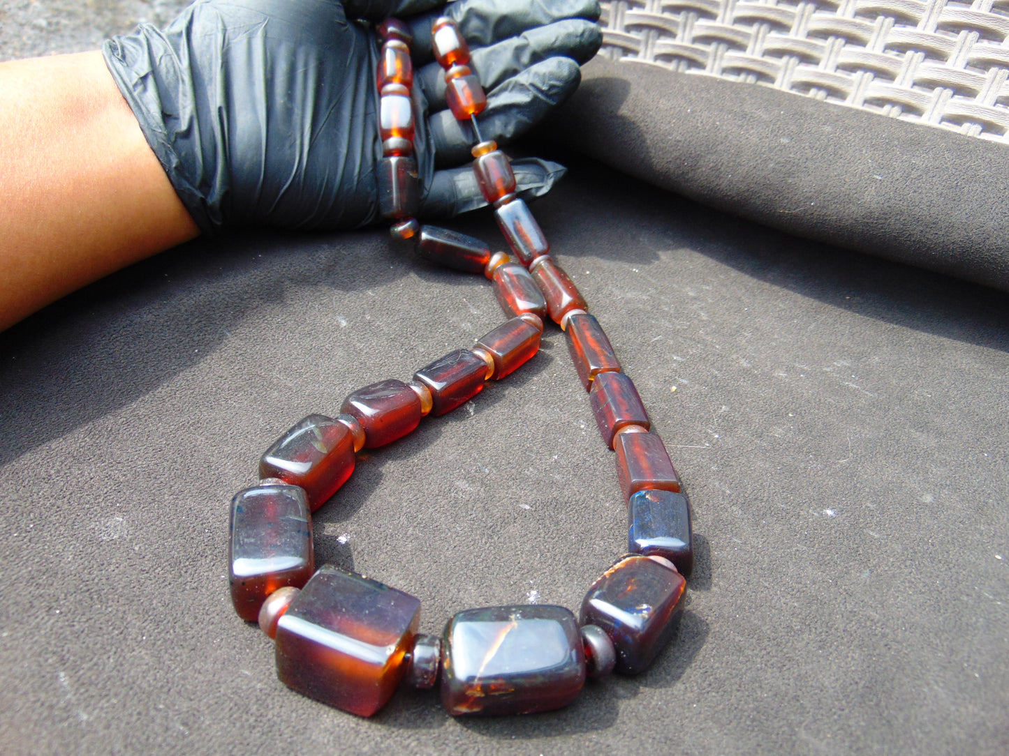 97 gram Small Beads Combination Necklace Indonesian Amber for Healing NE57