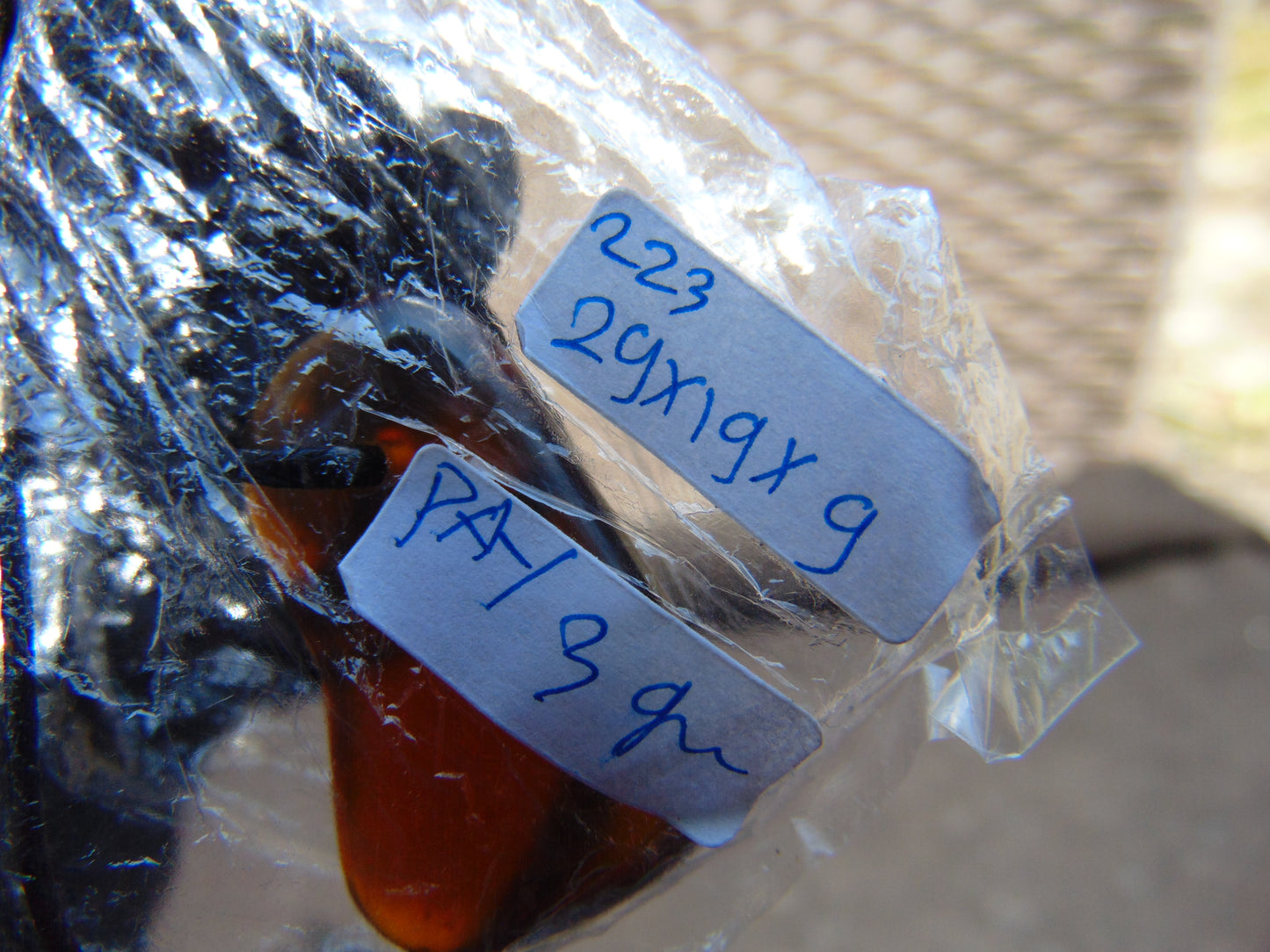 3 gr Pendant Indonesian blue Amber for Healing Y223