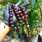 147 gr BIG Tasbih 33+3 Beads Mesbah Rosary Indonesian Dark Red Amber for Healing FR30