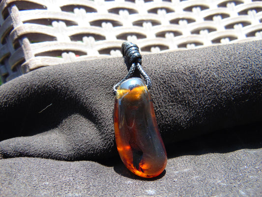 6 gram Pendant Indonesian Blue Amber for Healing A48