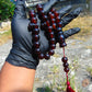 79 gr Tasbih Mesbah Rosary 33+3 Beads 16 mm Indonesian Cherry Red Amber for Healing FR21