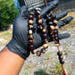 76 gr Tasbih Mesbah Rosary 33+3 Beads 16 mm Indonesian Dark White Amber for Healing FR23