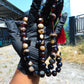 76 gr Tasbih Mesbah Rosary 33+3 Beads 16 mm Indonesian Dark White Amber for Healing FR23