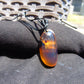 9 gr Pendant Indonesian orange Blue Amber for Healing A99