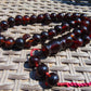 77 gr Tasbih Mesbah Rosary 33+3 Beads 16 mm Indonesian Red Amber for Healing FR16