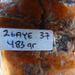 483 gram Polished Indonesia Yellow Aromatic Amber for Healing 26AYE37