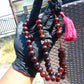 77 gr Tasbih Mesbah Rosary 33+3 Beads 16 mm Indonesian Red Amber for Healing FR16