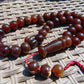 77 gr Tasbih Mesbah Rosary 33+3 Beads 16 mm Indonesian Red Amber for Healing FR22
