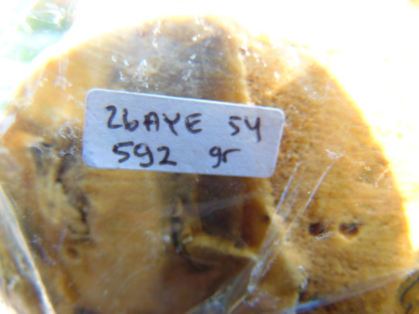 592 gram Polished Indonesia Yellow Aromatic Amber for Healing 26AYE54