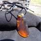 9 gr Pendant Indonesian orange Blue Amber for Healing A87