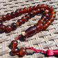 47 gr Hand Tasbih 33+3 Beads 12 mm Indonesian Yellow Red Bluish Amber for Healing TB12i3