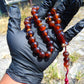 47 gr Hand Tasbih 33+3 Beads 12 mm Indonesian Yellow Red Bluish Amber for Healing TB12i3
