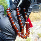 47 gr Hand Tasbih 33+3 Beads 12 mm Indonesian Yellow Red Bluish Amber for Healing TB12i3