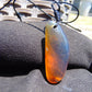 7.71 gr Pendant Indonesian orange Blue Amber for Healing N45