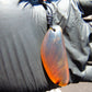 7.71 gr Pendant Indonesian orange Blue Amber for Healing N45