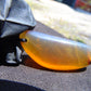 7.71 gr Pendant Indonesian orange Blue Amber for Healing N45
